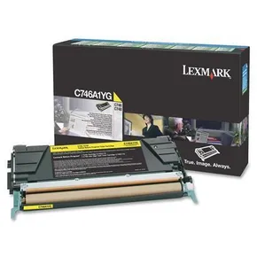 Toner pro "C746, 748" tiskárny, LEXMARK Žlutá, 7 tis.stran (return)
